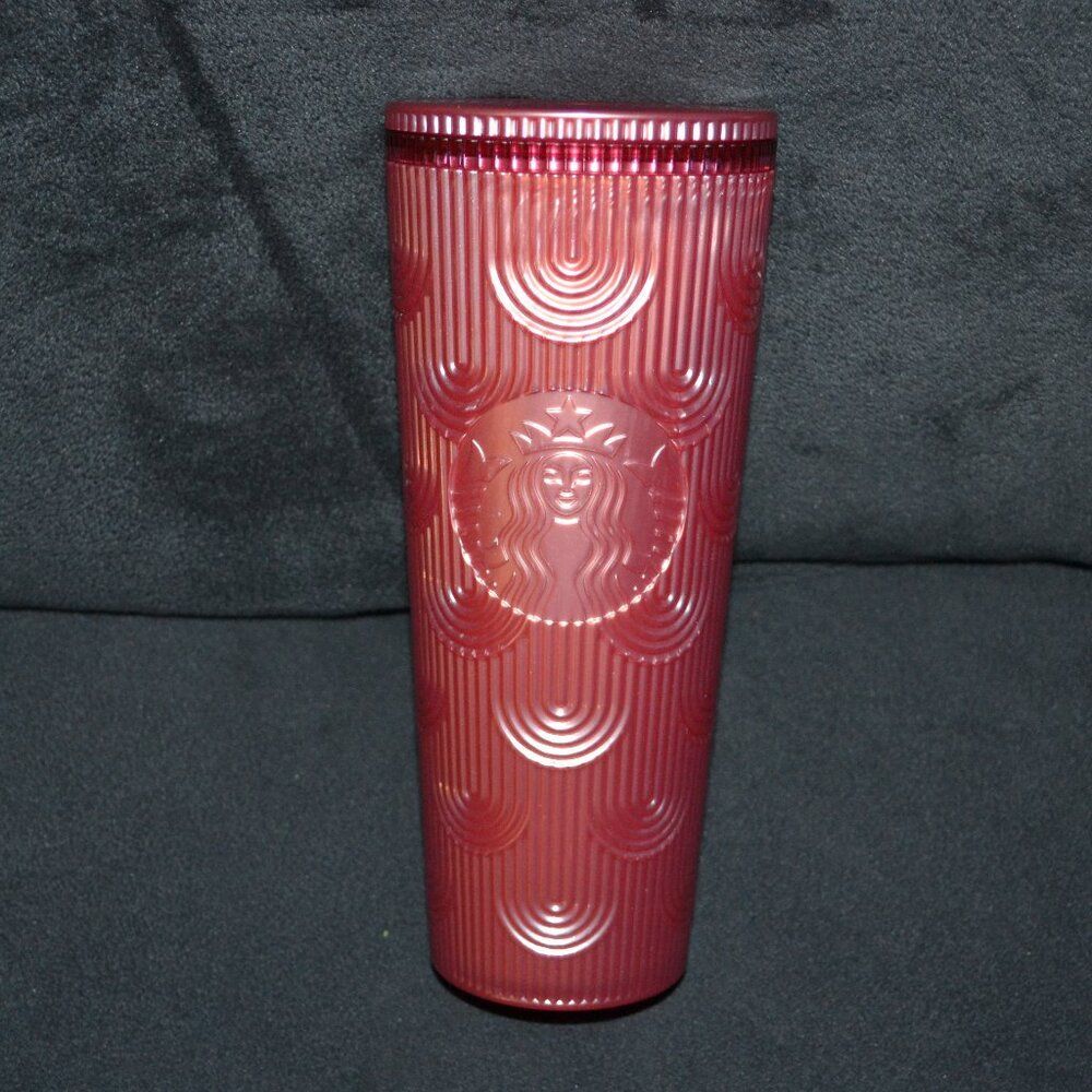 Starbucks Pink Lemonade/ Rose Gold 2022 24 oz Tumbler No straw!